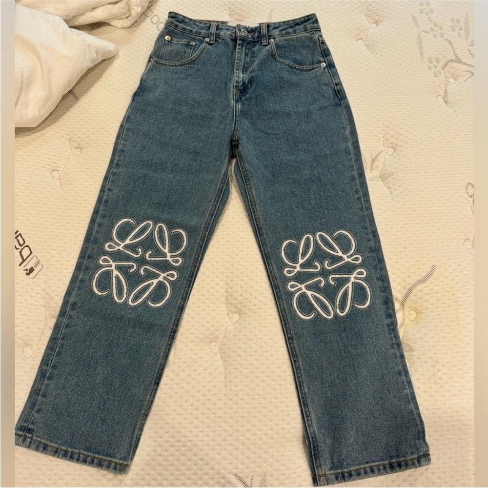 Loewe Cropped High Waisted Jeans